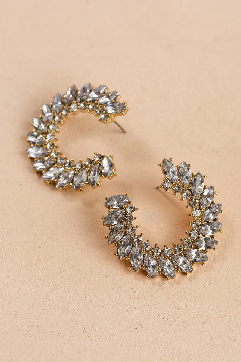 Janet Crystal Statement Earrings sold by Morning Lavender