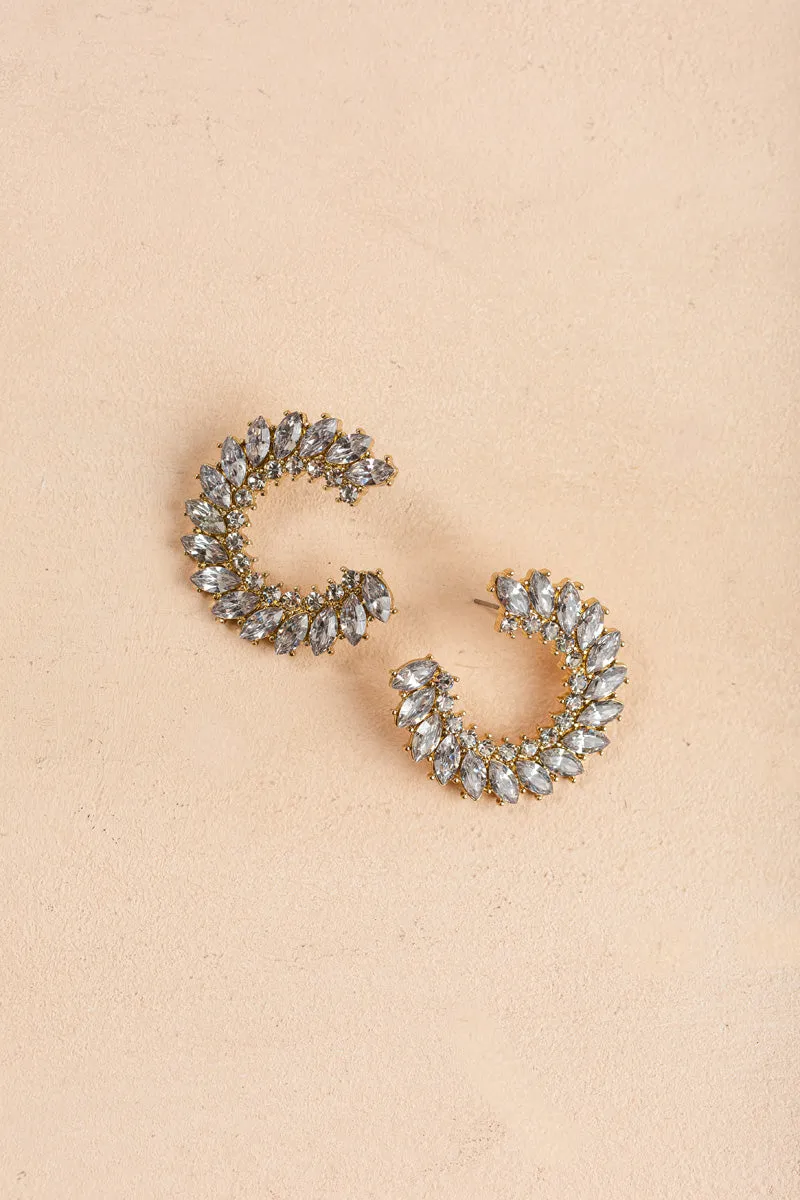 Janet Crystal Statement Earrings sold by Morning Lavender product image thumbnail 2