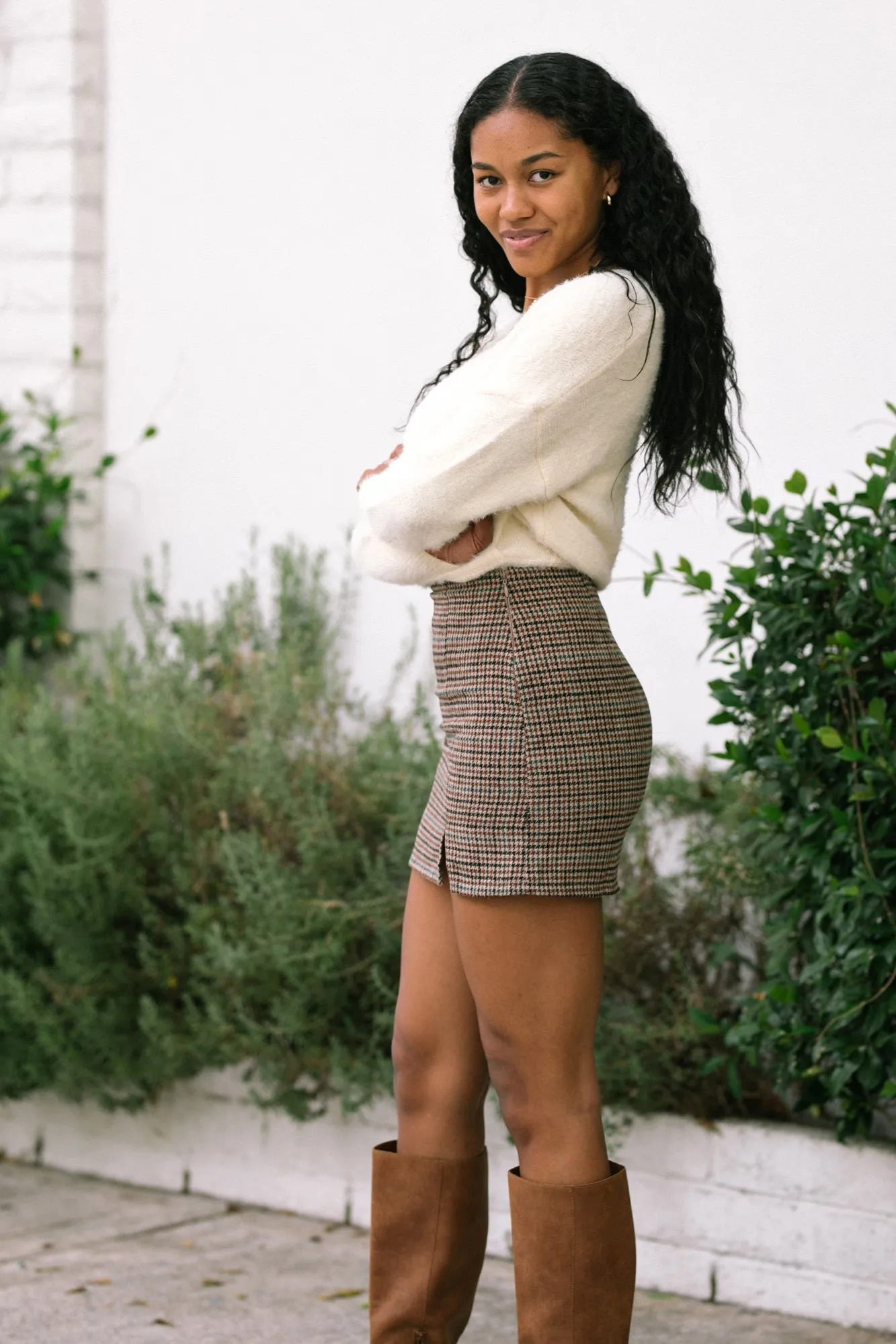 Dayla Plaid Mini Skirt sold by Morning Lavender product image thumbnail 4