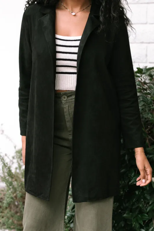 Solana Faux Suede Coat sold by Morning Lavender