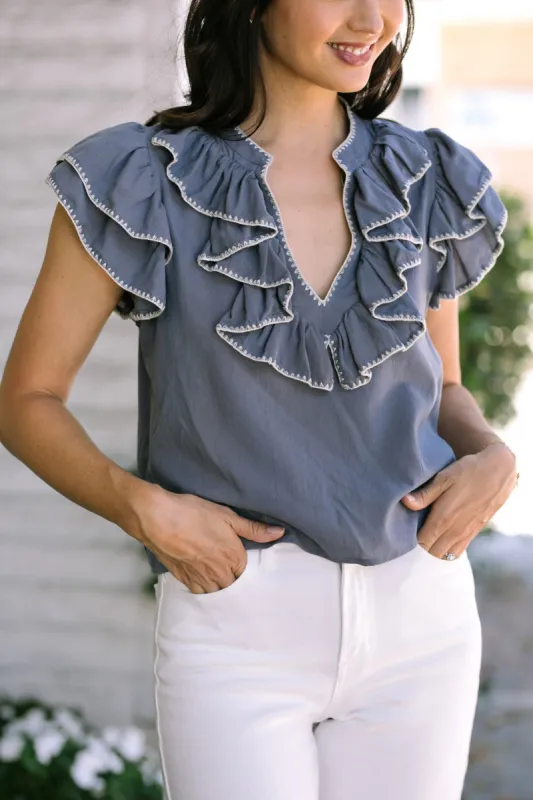 Betsy Ruffled Blouse sold by Morning Lavender