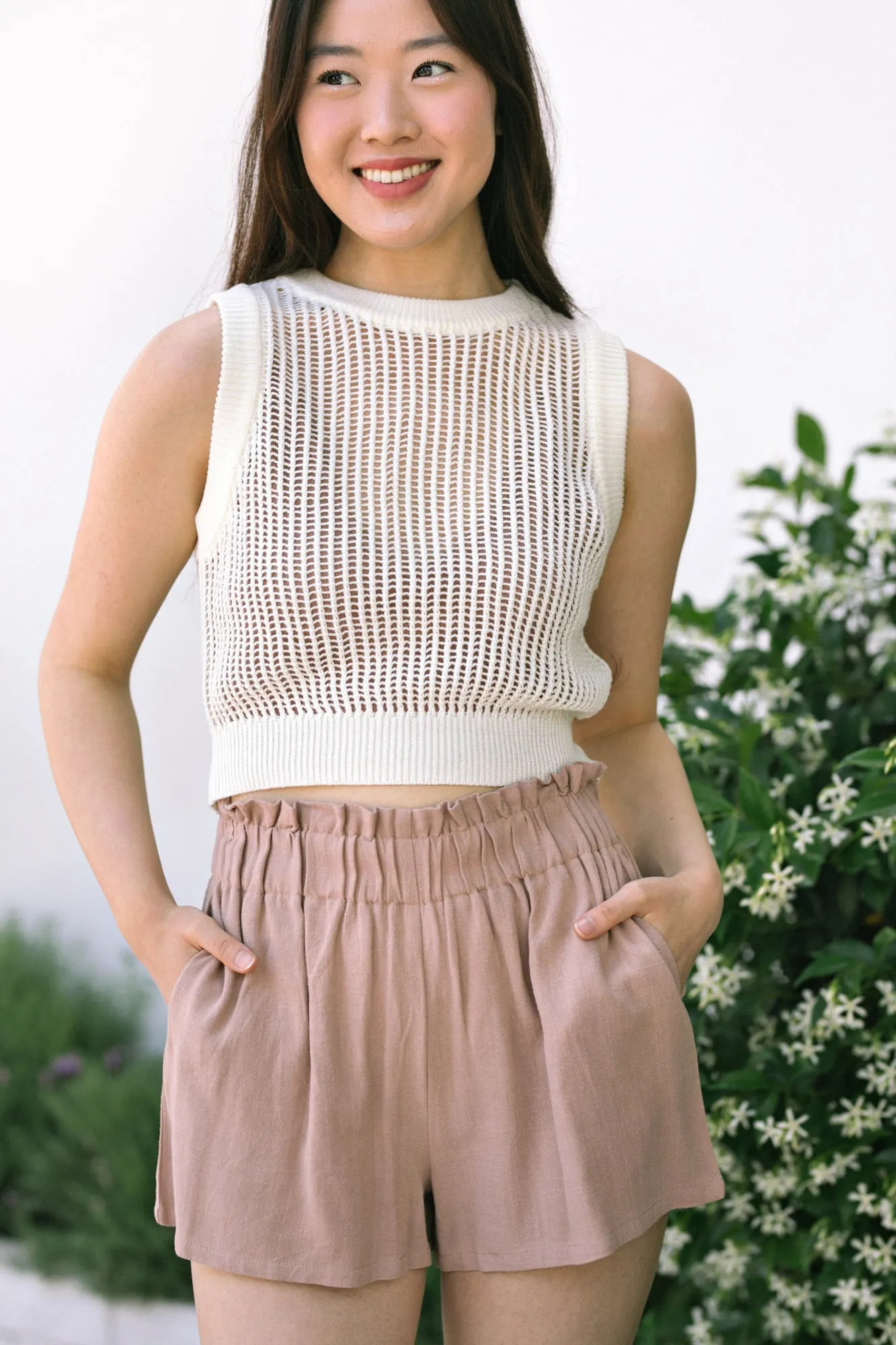 Kaia Sheer Knit Tank sold by Morning Lavender