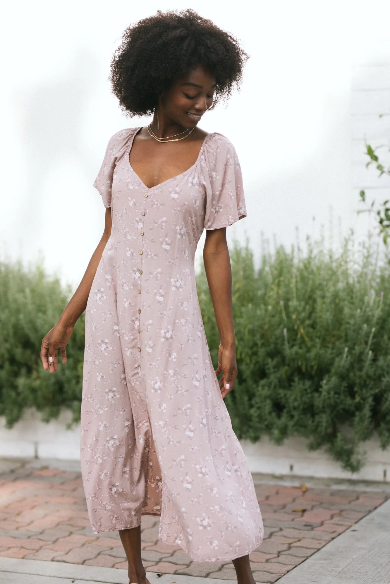 Rosa Buttoned Midi Dress sold by Morning Lavender product image thumbnail 2