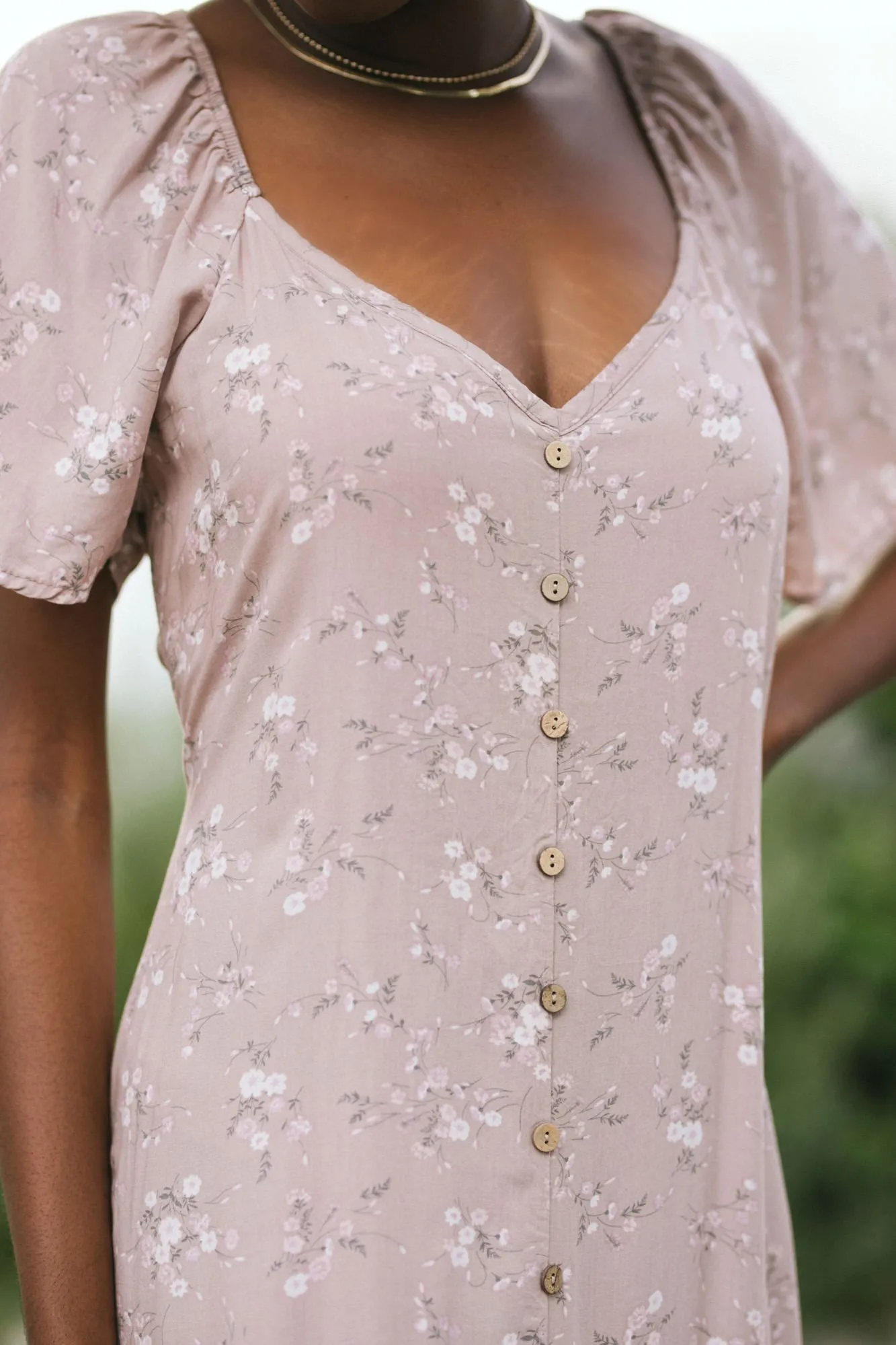 Rosa Buttoned Midi Dress sold by Morning Lavender product image thumbnail 5