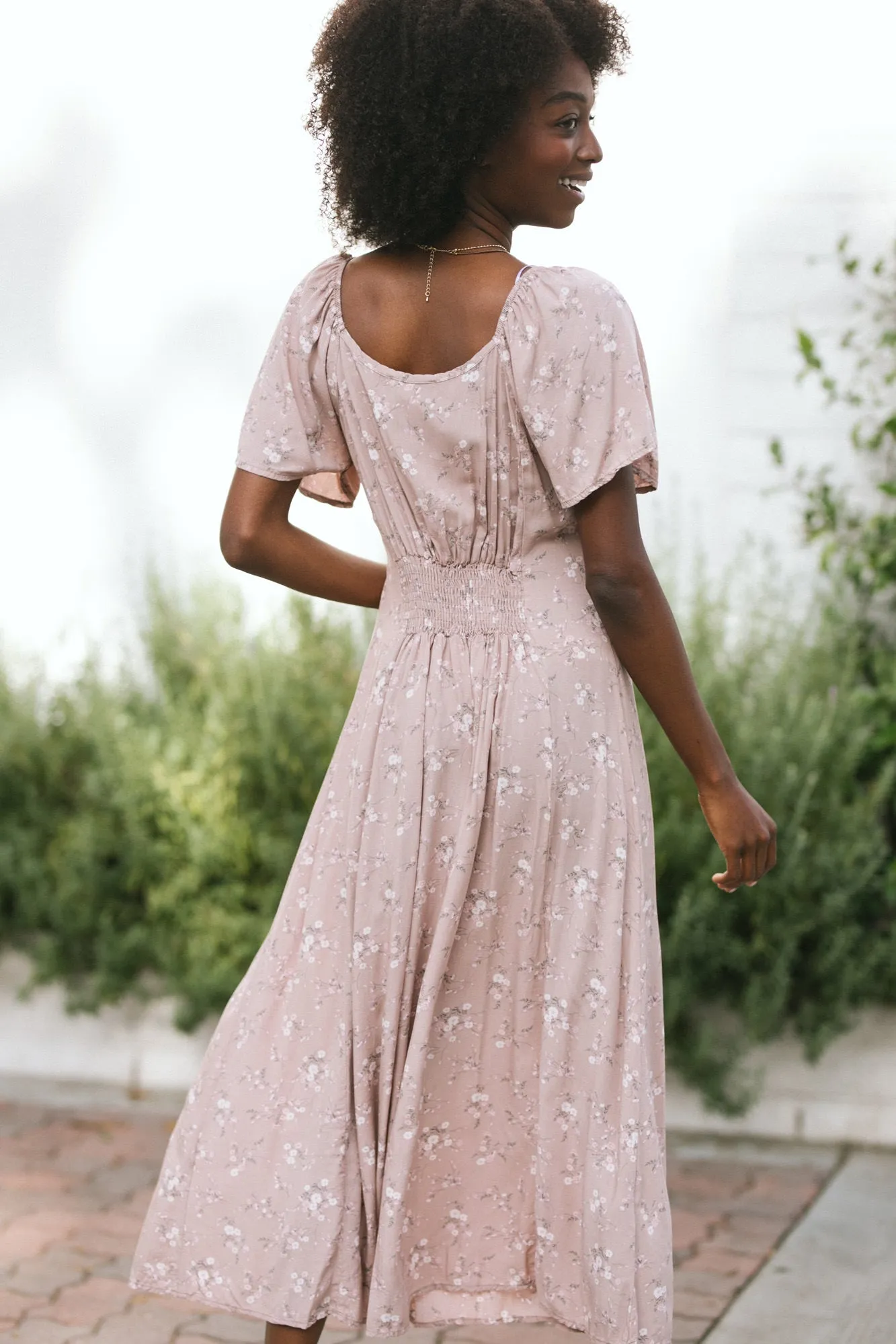 Rosa Buttoned Midi Dress sold by Morning Lavender product image thumbnail 4