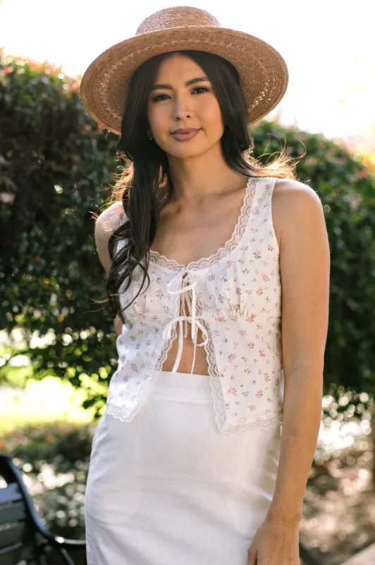 Holly Lace Trim Top sold by Morning Lavender