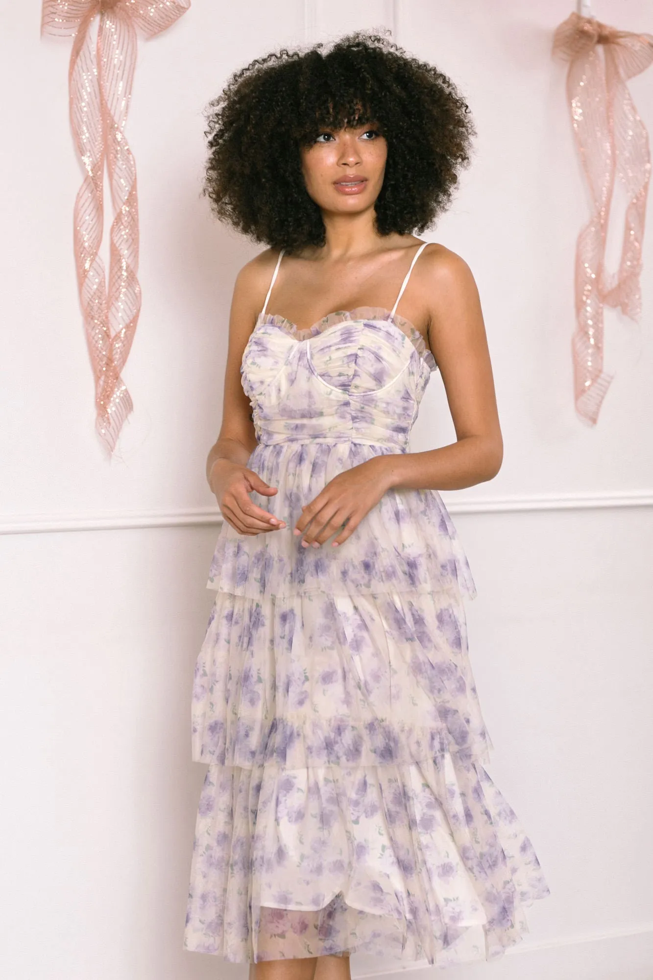 Elizabeth Tiered Midi Dress sold by Morning Lavender product image thumbnail 5