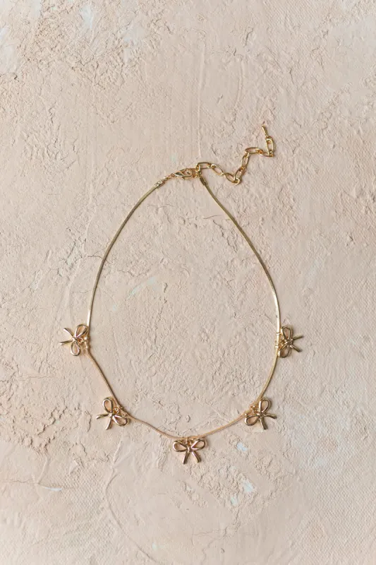 Harlow Bow Necklace sold by Morning Lavender