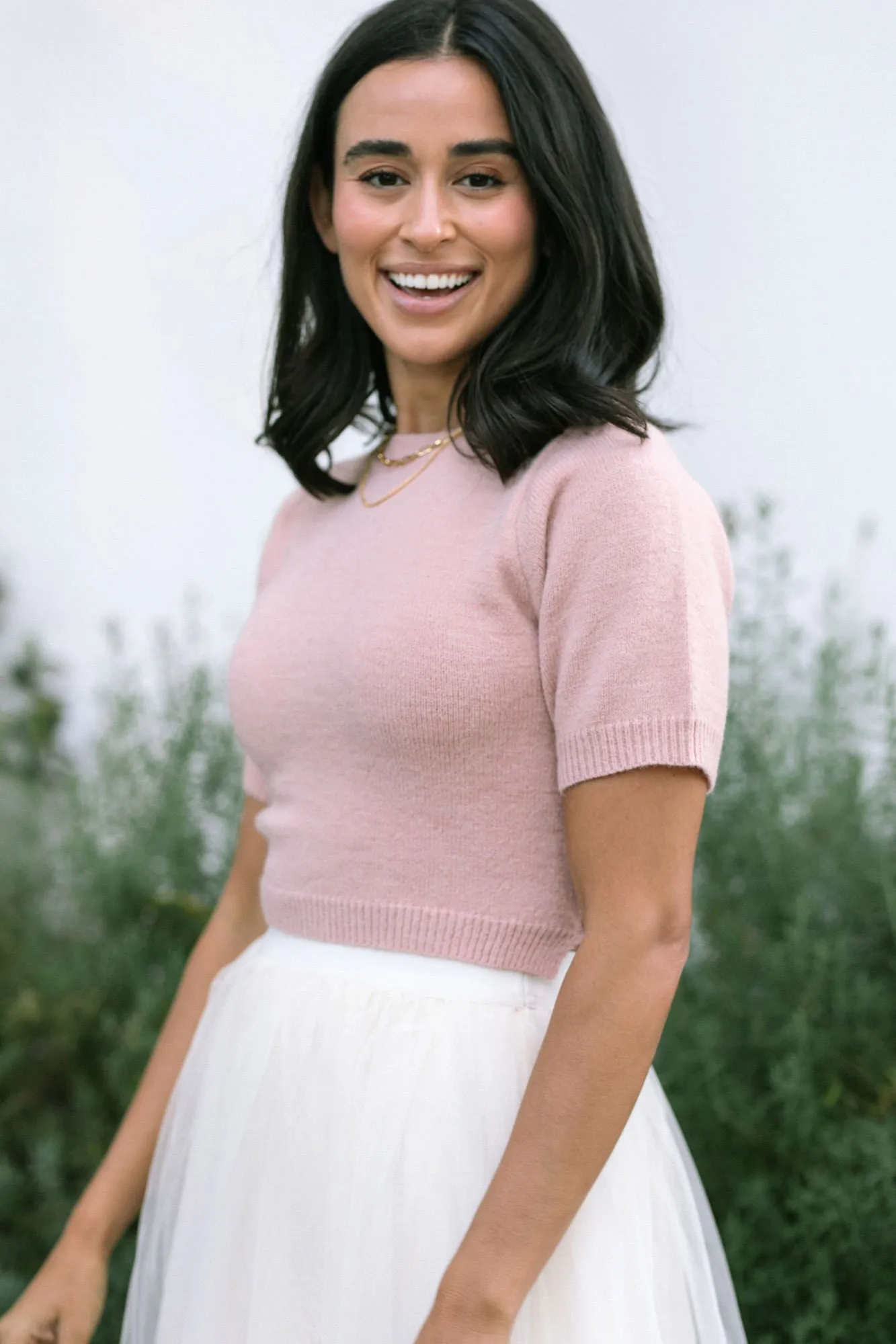 Reba Open Back Sweater Tee sold by Morning Lavender