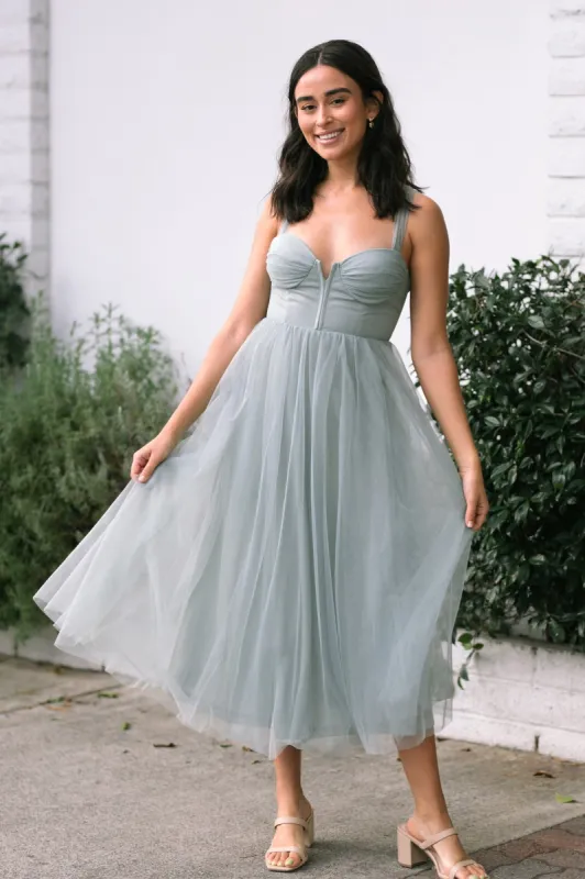 Gloria Tulle Midi Dress sold by Morning Lavender