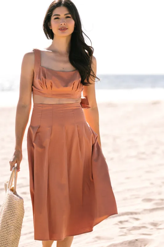Arizona Pleated Midi Skirt sold by Morning Lavender