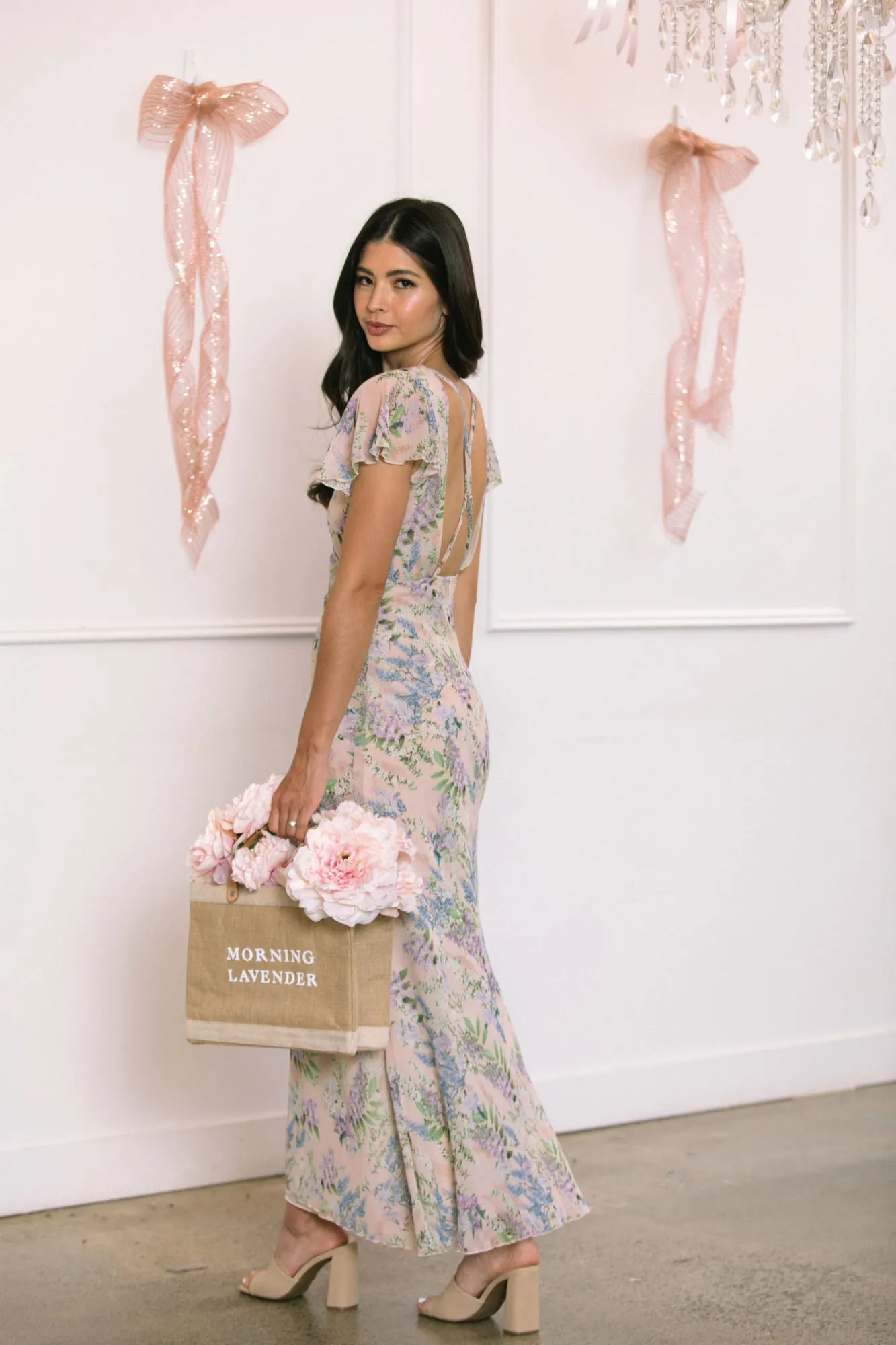 Delia V-Neck Maxi Dress sold by Morning Lavender