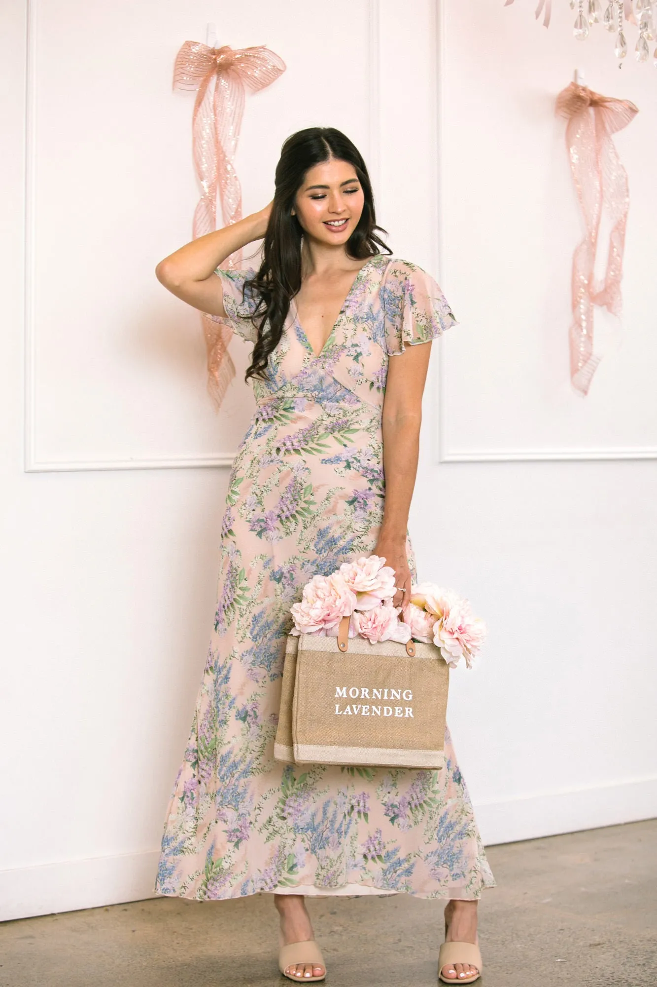 Delia V-Neck Maxi Dress sold by Morning Lavender product image thumbnail 5