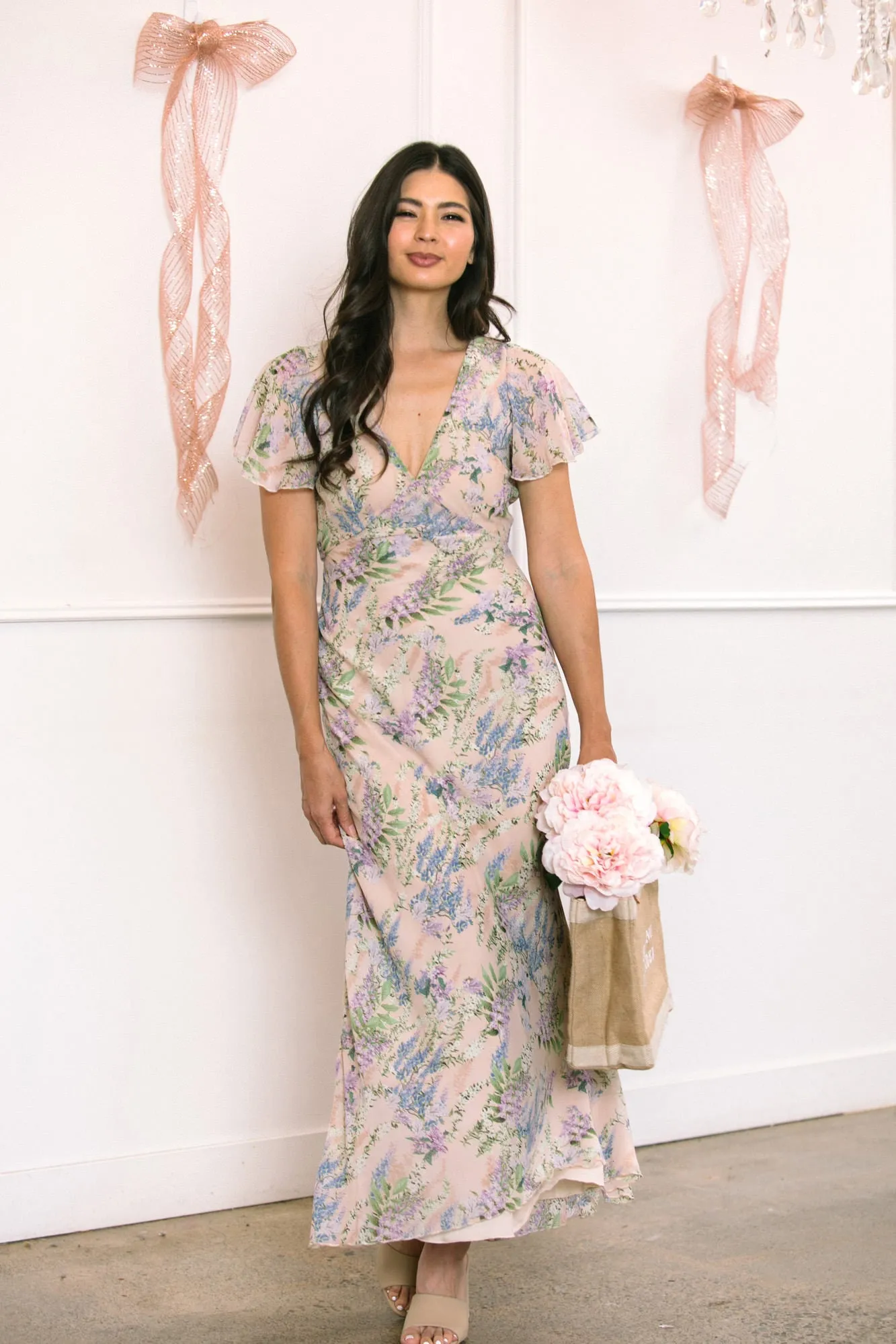Delia V-Neck Maxi Dress sold by Morning Lavender product image thumbnail 2