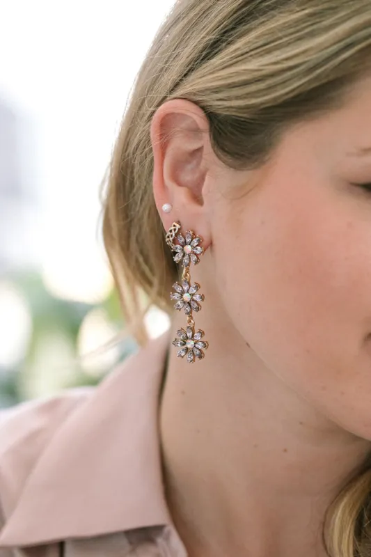 Valentina Flower Dangle Earrings sold by Morning Lavender
