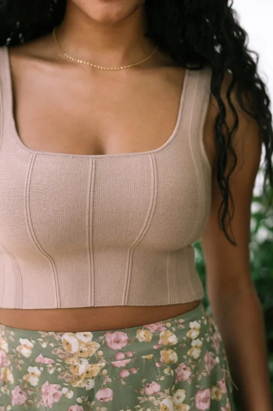 Mae Ribbed Crop Top sold by Morning Lavender