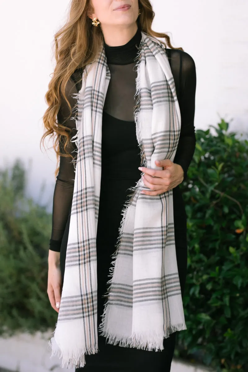 Sonia Plaid Scarf sold by Morning Lavender