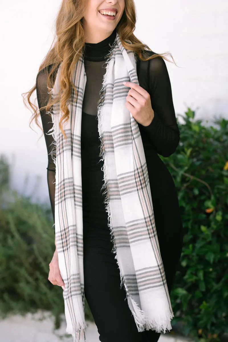 Sonia Plaid Scarf sold by Morning Lavender product image thumbnail 2