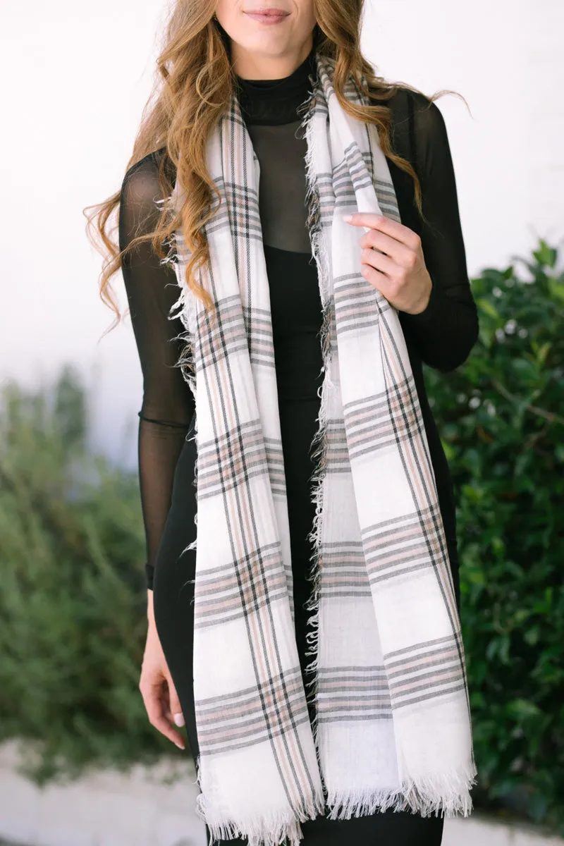Sonia Plaid Scarf sold by Morning Lavender product image thumbnail 3