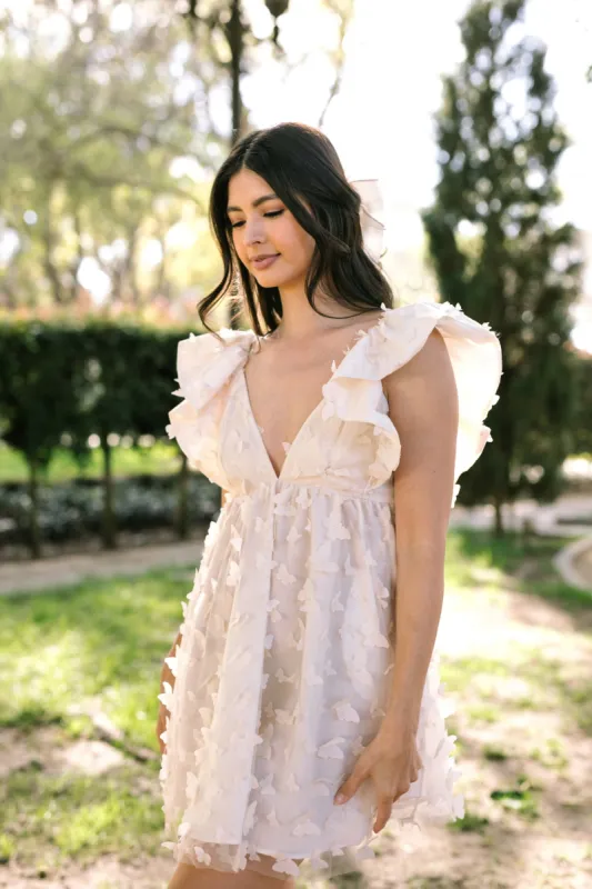 Emerie Butterfly Mini Dress sold by Morning Lavender