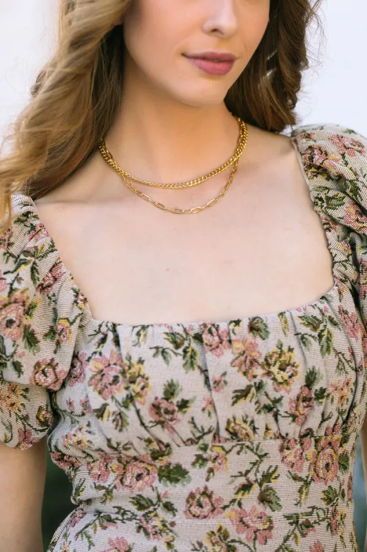 Alex Chain Layered Necklace sold by Morning Lavender