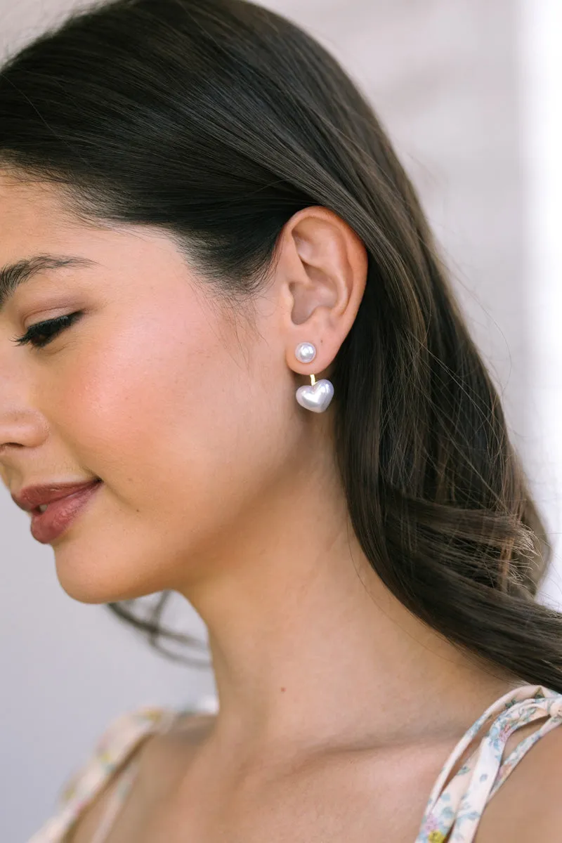 Margot Heart Jacket Earrings sold by Morning Lavender product image thumbnail 2