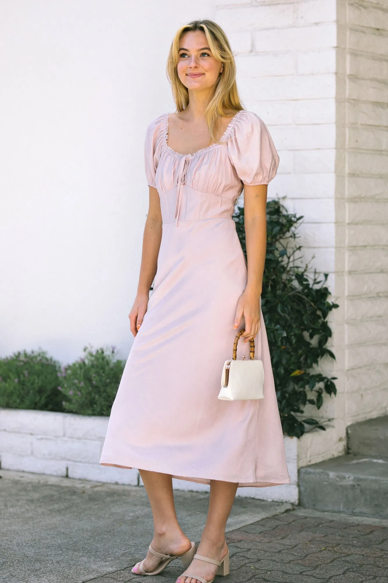 Linda Puff Sleeve Midi Dress sold by Morning Lavender product image thumbnail 5