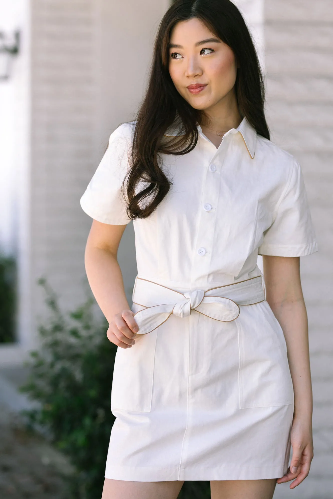 Louise Contrast Mini Dress sold by Morning Lavender