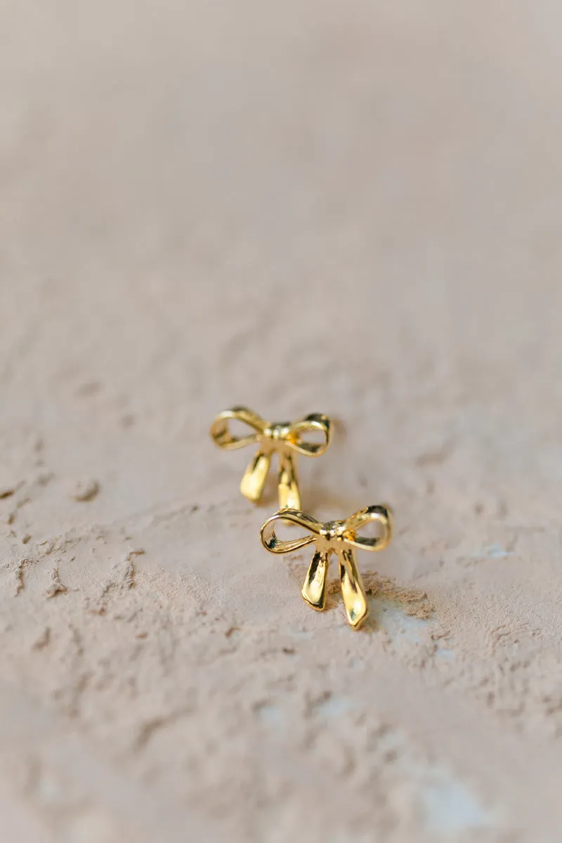 Sabrina Mini Bow Earrings sold by Morning Lavender product image thumbnail 2