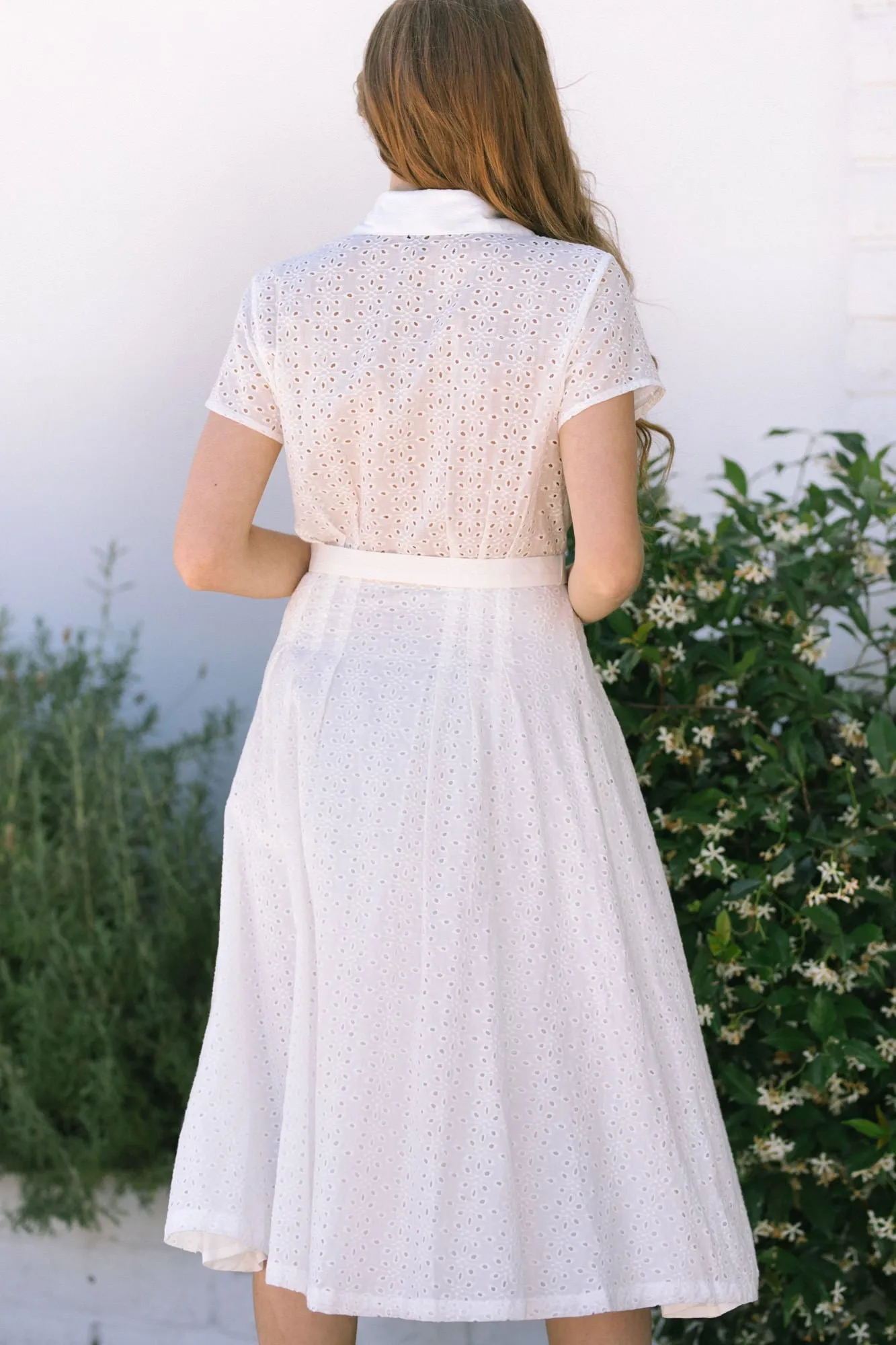 Marissa Eyelet Midi Dress sold by Morning Lavender product image thumbnail 4