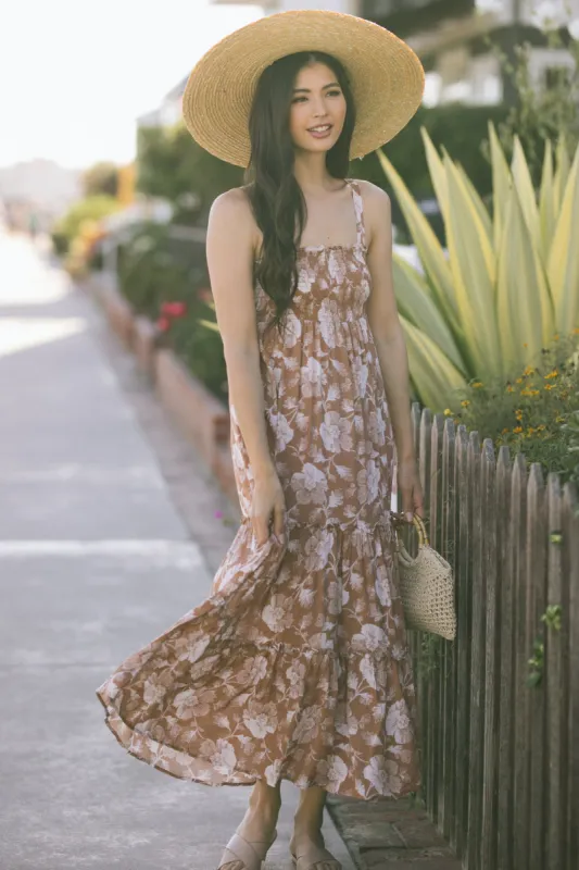 Laurie Smocked Midi Dress sold by Morning Lavender