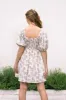 Darlene Puff Sleeve Mini Dress sold by Morning Lavender