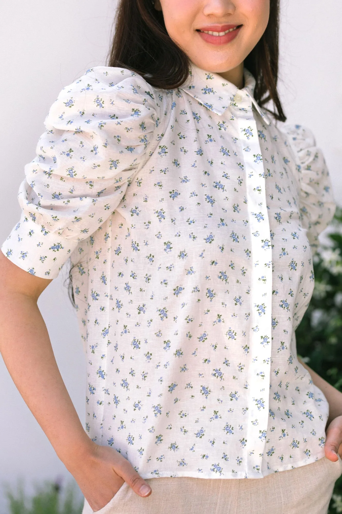 Kris Puff Sleeve Buttoned Top sold by Morning Lavender product image thumbnail 2