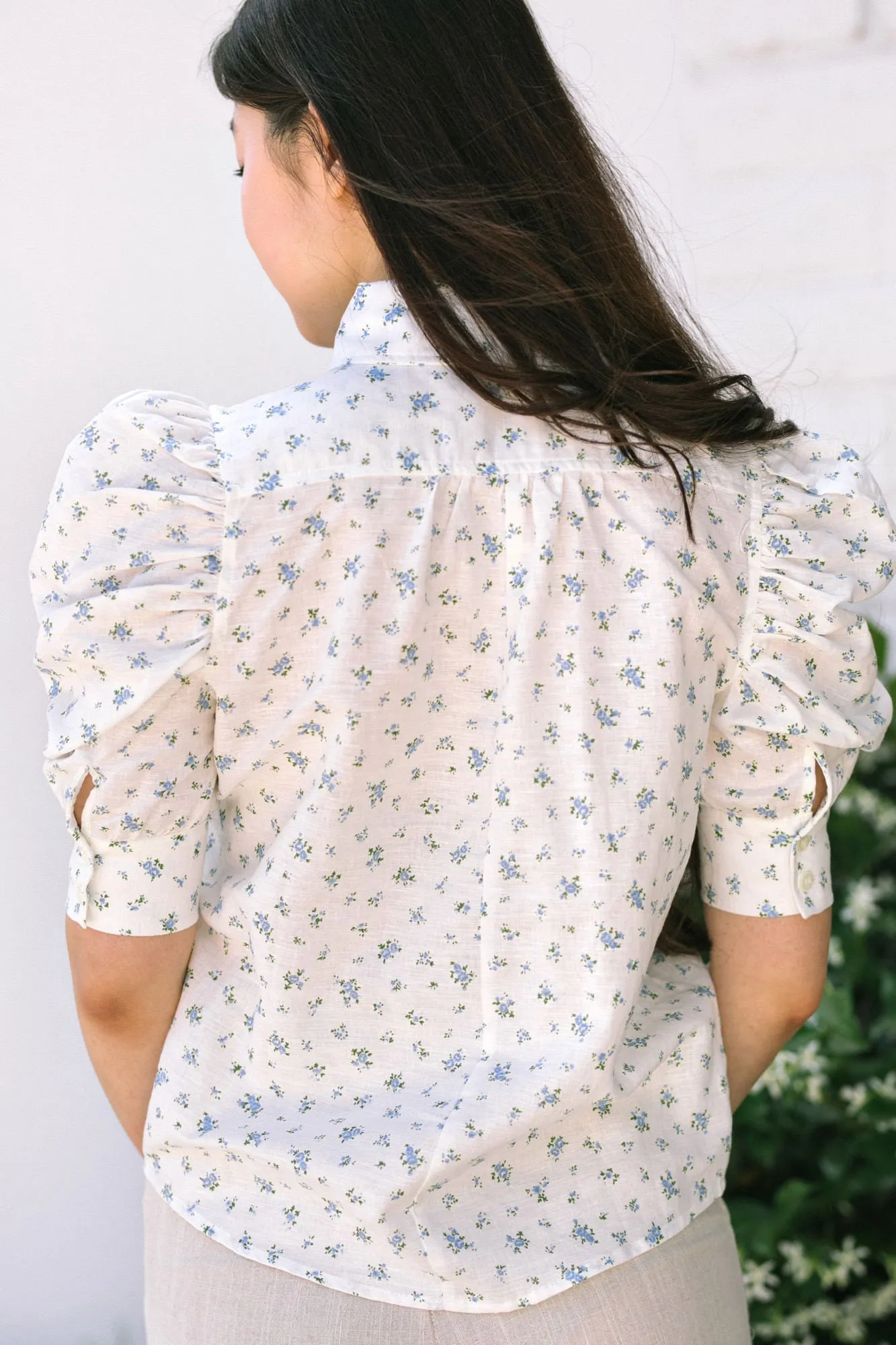 Kris Puff Sleeve Buttoned Top sold by Morning Lavender product image thumbnail 3