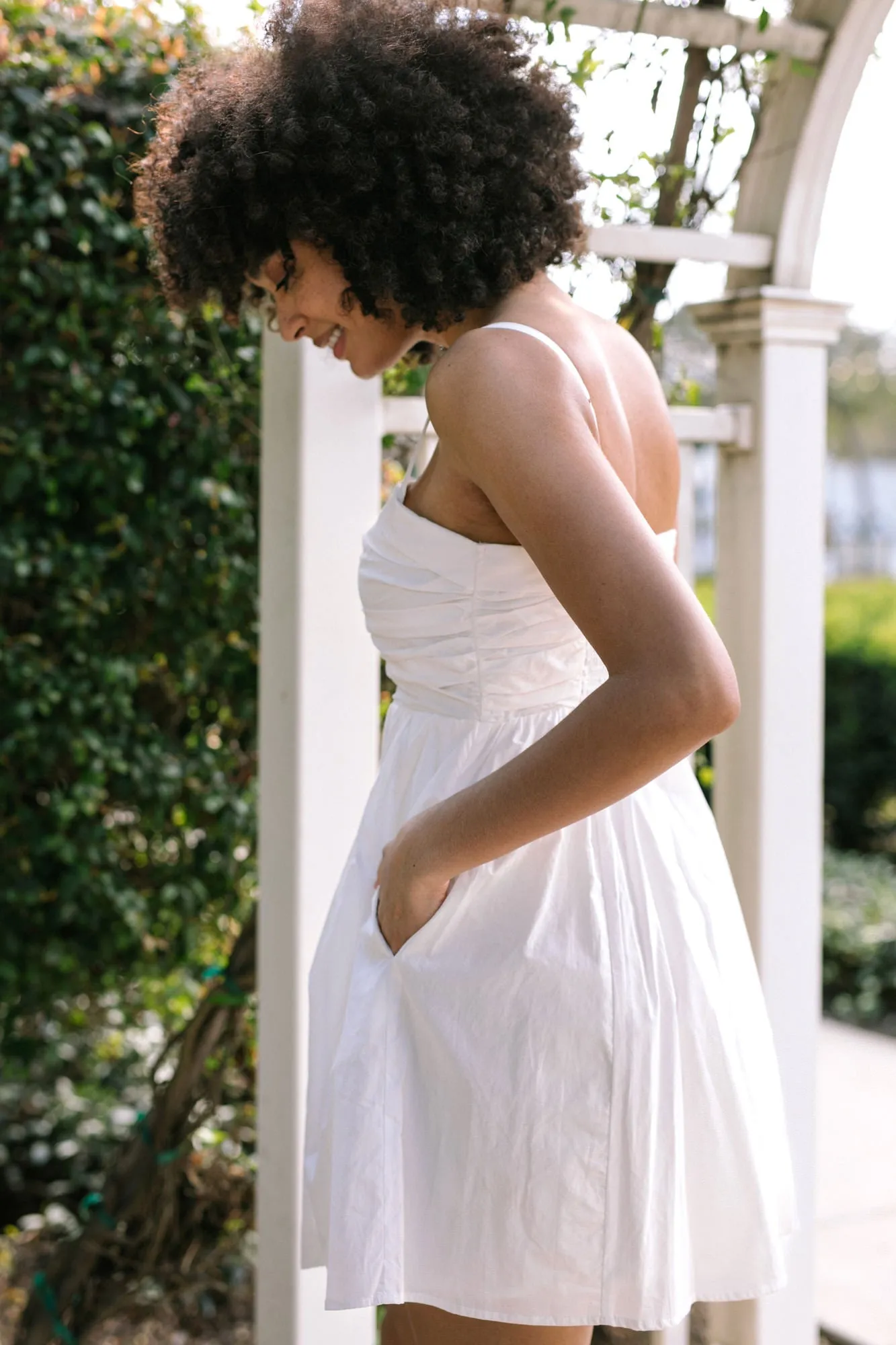 Corinne Pleated Mini Dress sold by Morning Lavender product image thumbnail 4