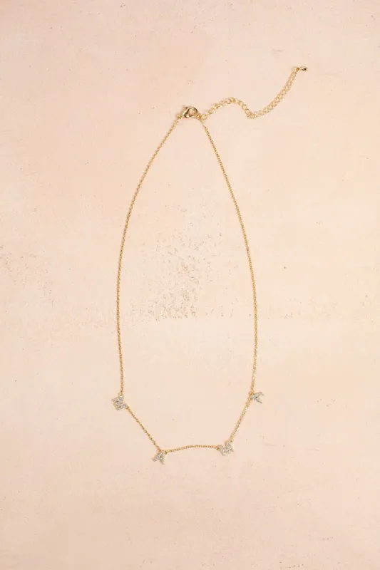 Hannah Crystal MAMA Necklace sold by Morning Lavender
