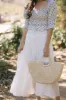 Elle Half Moon Straw Tote sold by Morning Lavender
