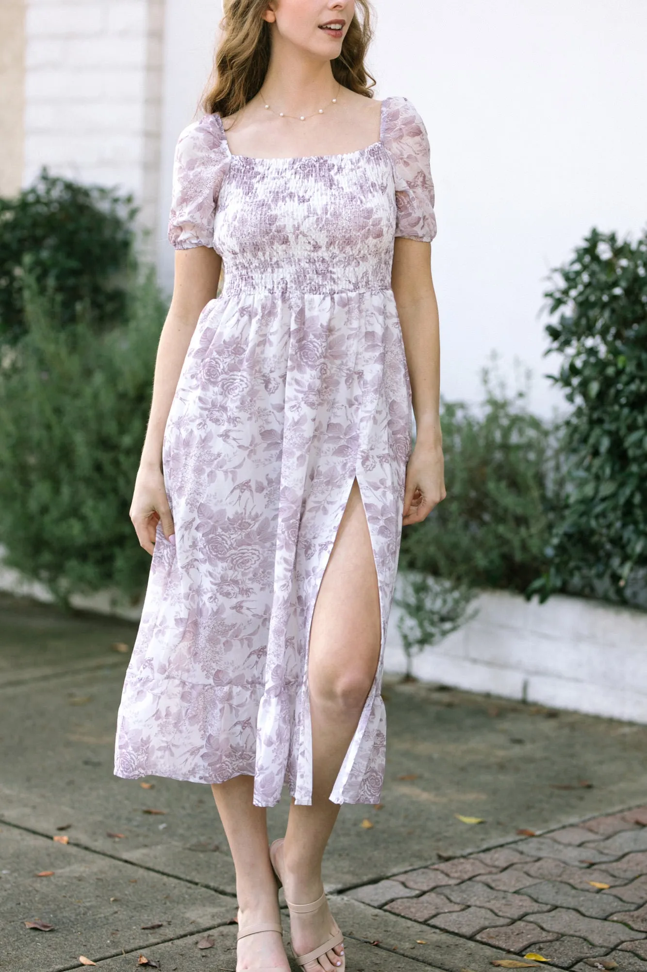 Marie Smocked Midi Dress sold by Morning Lavender product image thumbnail 5