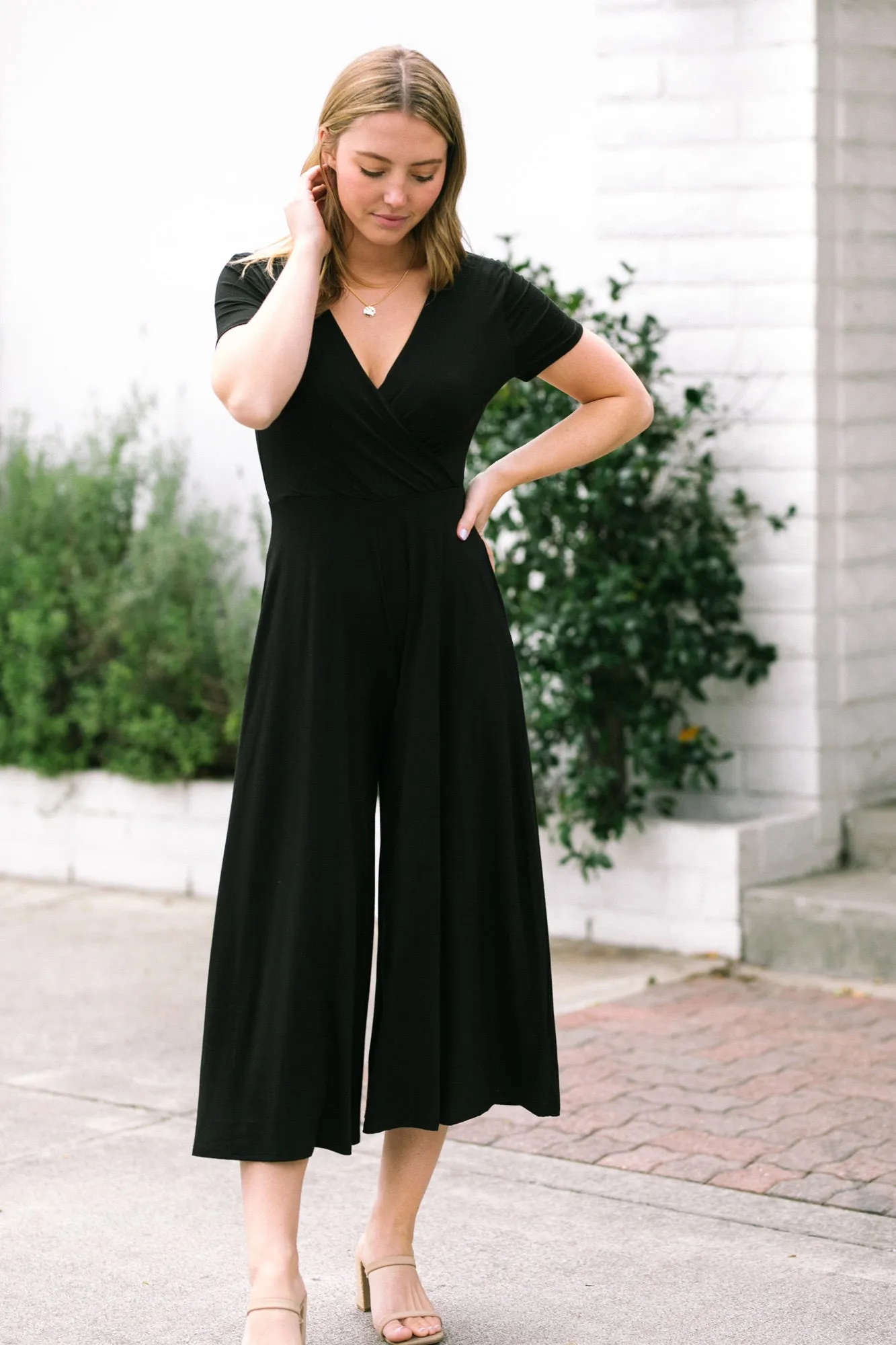 Brenda Short Sleeve Jumpsuit sold by Morning Lavender