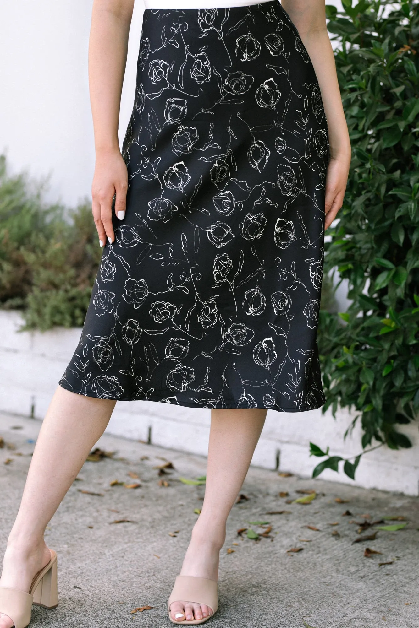 Katrina Floral Midi Skirt sold by Morning Lavender