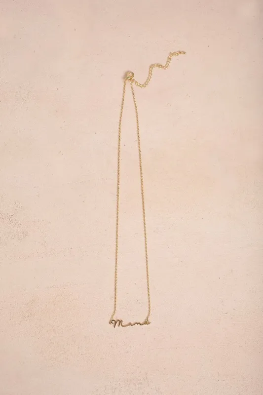 Piper Mama Cursive Necklace sold by Morning Lavender