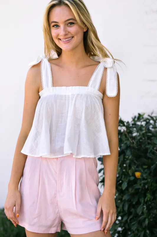 Kenzie Tie Shoulder Tank sold by Morning Lavender