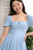 Harmony Puff Sleeve Dress sold by Morning Lavender