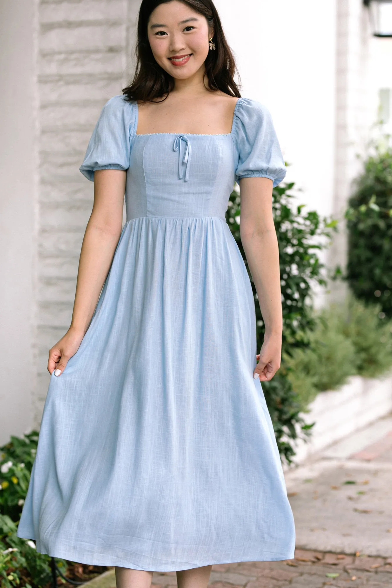 Harmony Puff Sleeve Dress sold by Morning Lavender