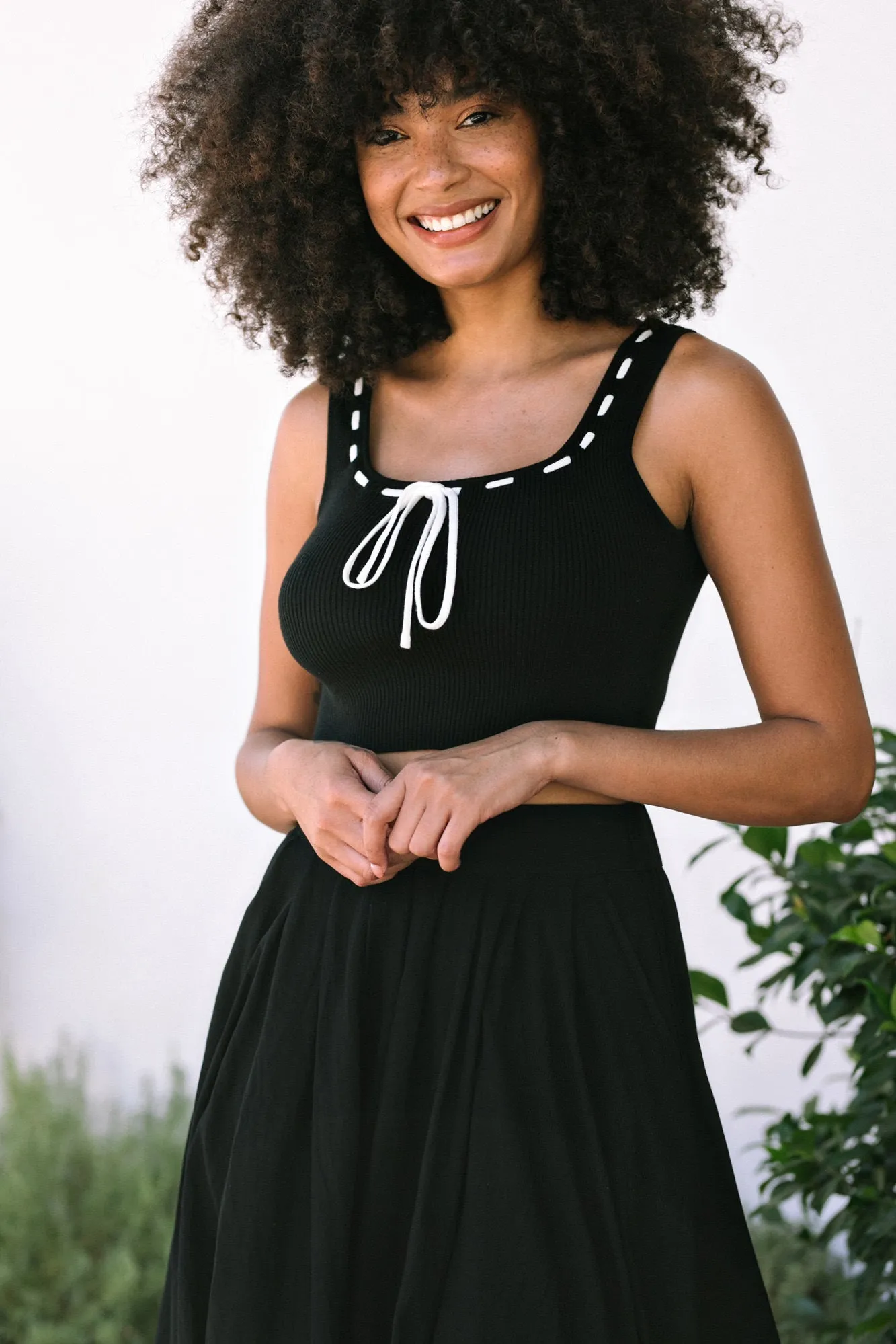 Naya Contrast Cropped Tank sold by Morning Lavender product image thumbnail 4