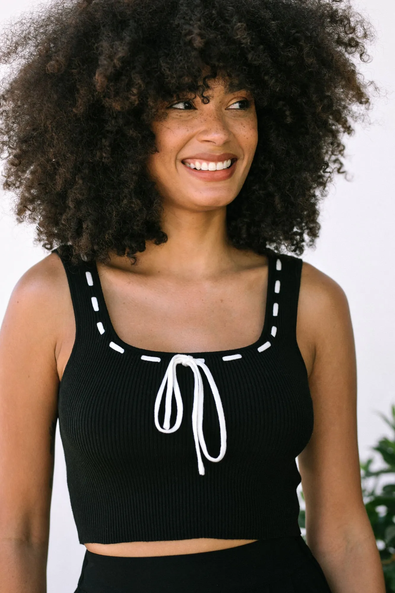 Naya Contrast Cropped Tank sold by Morning Lavender