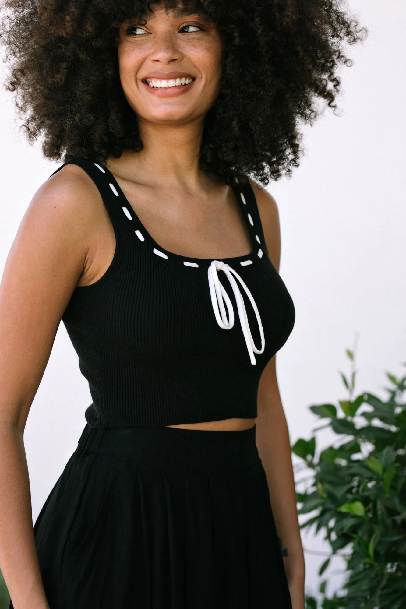 Naya Contrast Cropped Tank sold by Morning Lavender product image thumbnail 2