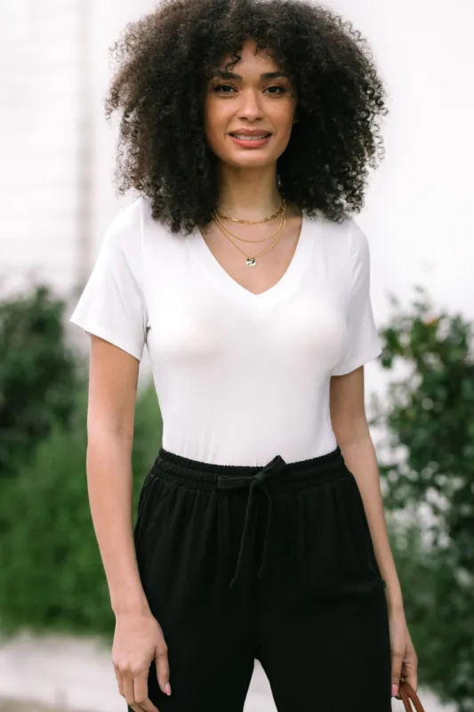 Kiela V-Neck Bodysuit sold by Morning Lavender