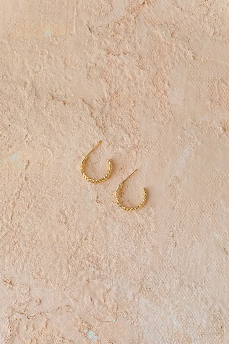 Laura Double Hoop Huggie Earrings sold by Morning Lavender