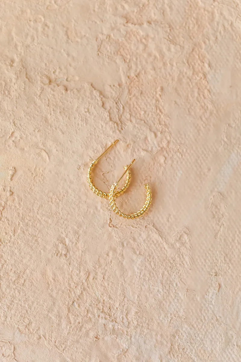 Laura Double Hoop Huggie Earrings sold by Morning Lavender product image thumbnail 4